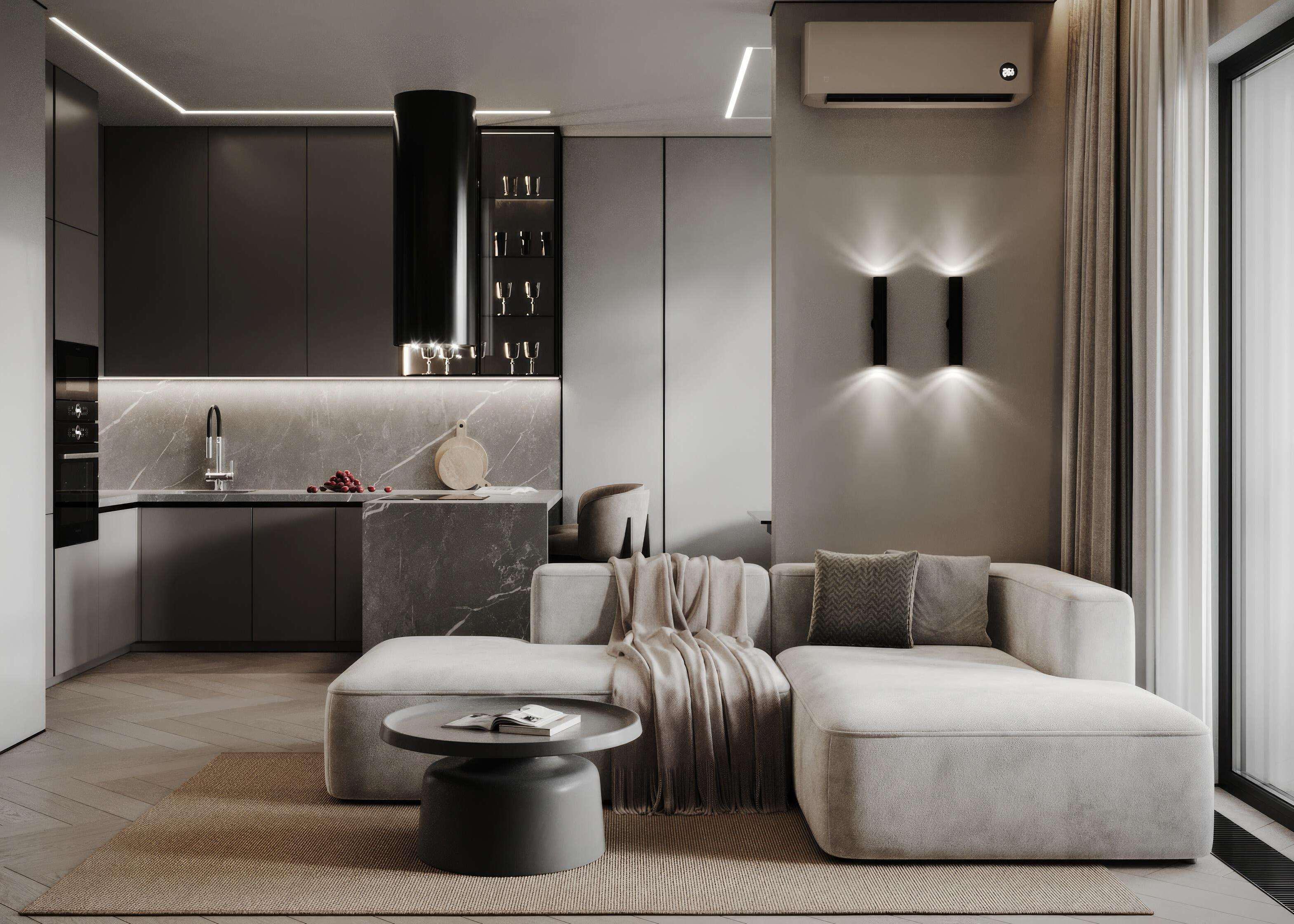 Современная квартира с выразительными арт-объектами